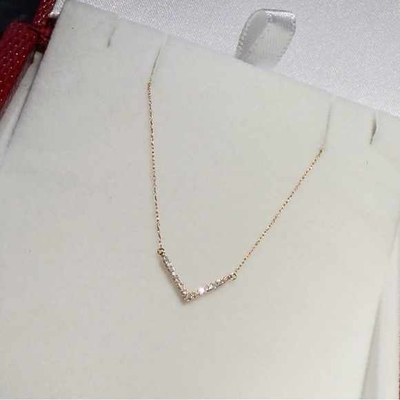 Adina Reyter Jewelry - Adina Reyter V Diamond Pendant Necklace — 14K Gold